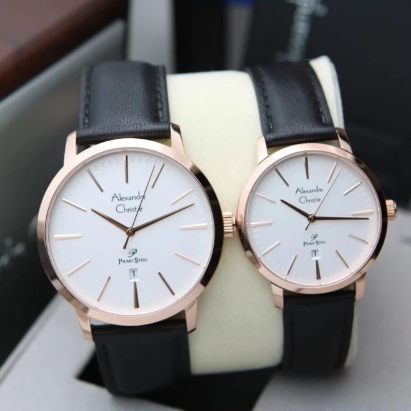 COUPLE AC 1028 / ALEXANDRE CHRISTIE PRIMO STEEL AC1028 KULIT SEPASANG ORIGINAL