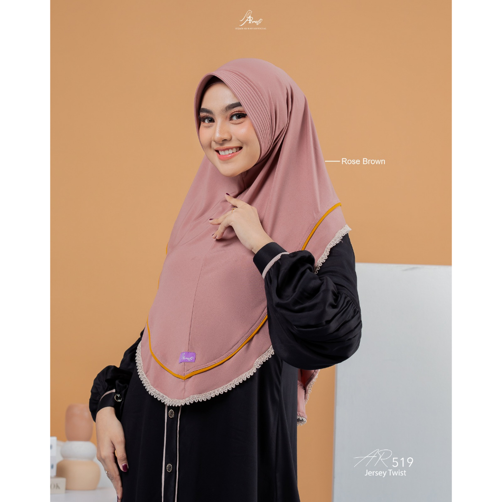 Arrafi hijab jilbab kerudung bergo instan terbaru Arrafi AR 519 hijab daily cantik arafi ORI