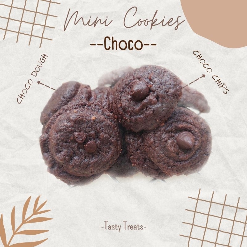 

mini choco cookies (soft/crunchy)