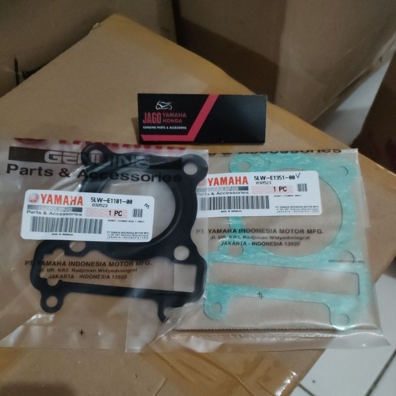 SET 5lw PAKING BLOK PAKING HEAD MIO LAMA MIO SPORTI NOUVO 5LW E1351 5LW E1181 ORISINIL YAMAHA