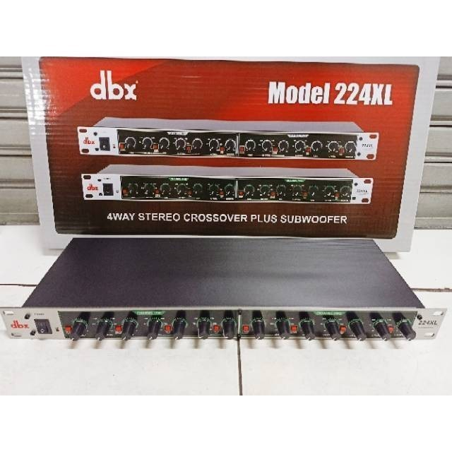 MS-Crossover DBX 224XL 4 way + Subwoofer Crossover DBX 224xl Grade A