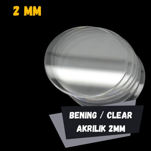 

BAHAN AKRILIK BULAT BENING 2MM POLOS 6,5CM