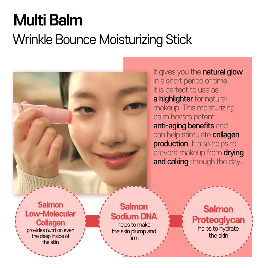 ✨Kahi Wrinkle Bounce Moisturizing Multi Balm Stick 9g ✨Eye Balm✨Anti penuaan Anti-Kerut