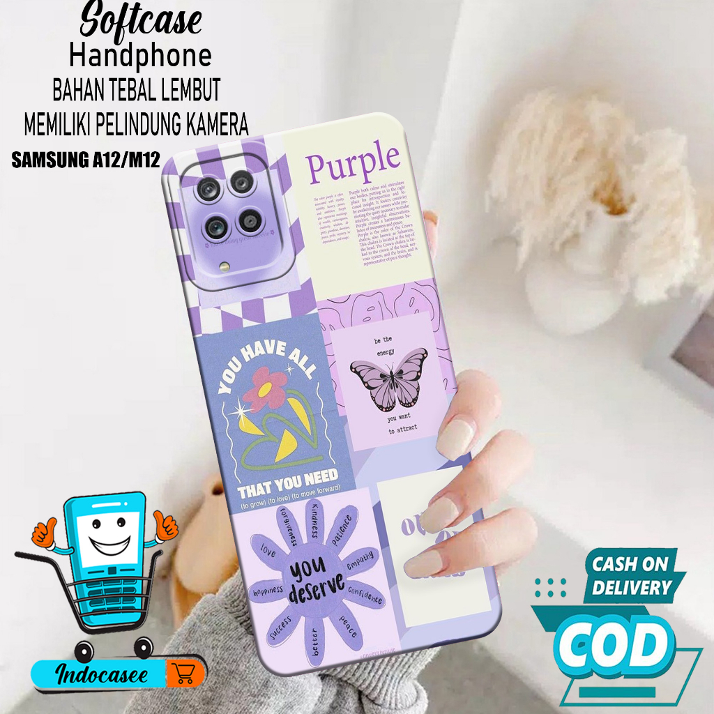 Case Hp Samsung Galaxy A12/M12 - Softcase Samsung Galaxy A12/M12 - Casing Samsung Galaxy A12/M12 - K