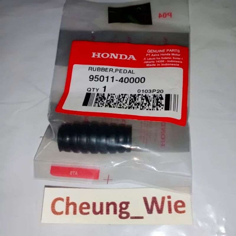 95011-40000 Karet pedal operan gigi Honda Karisma /Supra X 125 ori AHM Harga satuan 1bh