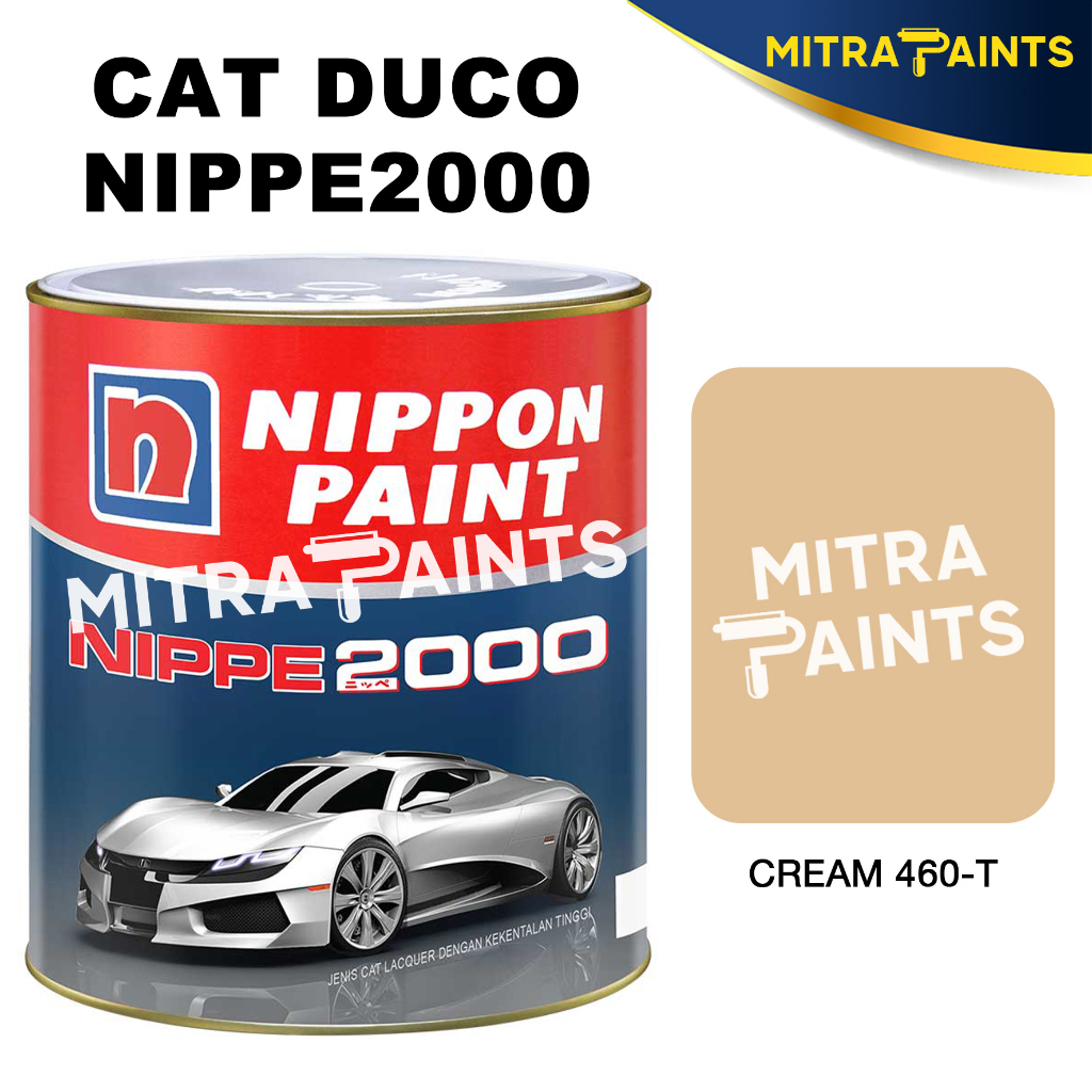 Promo Cat Duco Nippe 2000 1 Liter Cream 460-T / Cat Duko Mobil Kayu Besi Nippon Paint
