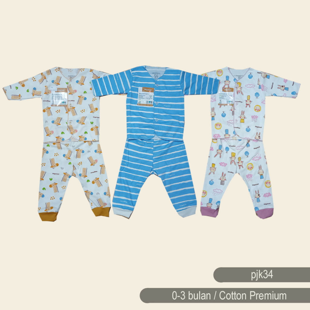 Nagatomi PIYAMA PANJANG BAYI 3-12 BULAN - PIYAMA BAYI Nagatomi MURAH REMIUM - BAJU TIDUR BAYI pjk34