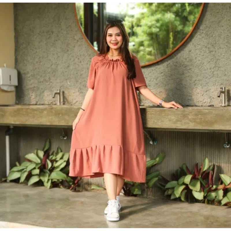 TERMURAH!!!!! Dres Fuji Laura // Daster Fuji Tren Tiara Mikro Cringkel Terlaris//DRESS WANITA TERBAR