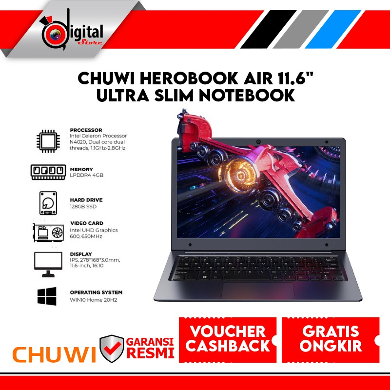 Chuwi HeroBook Air 11.6" Ultra Slim Notebook