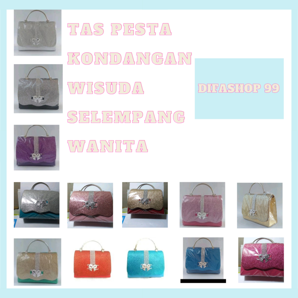 Tas Selempang Pesta Kondangan Mantenan Resepsi Cantik Wanita Elegan Bahan Sintetis