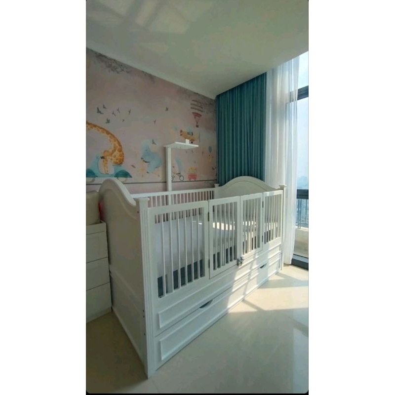 bok bayi FREE kelambu || tempat tidur bayi ukuran 100x200