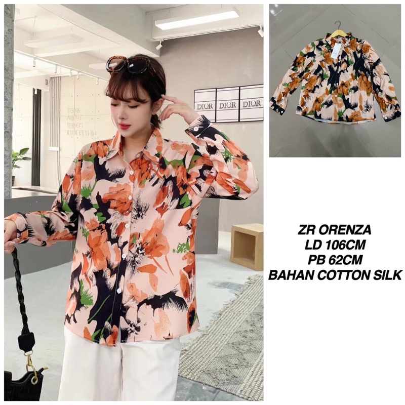 KEMEJA ORENZA IMPORT WANITA