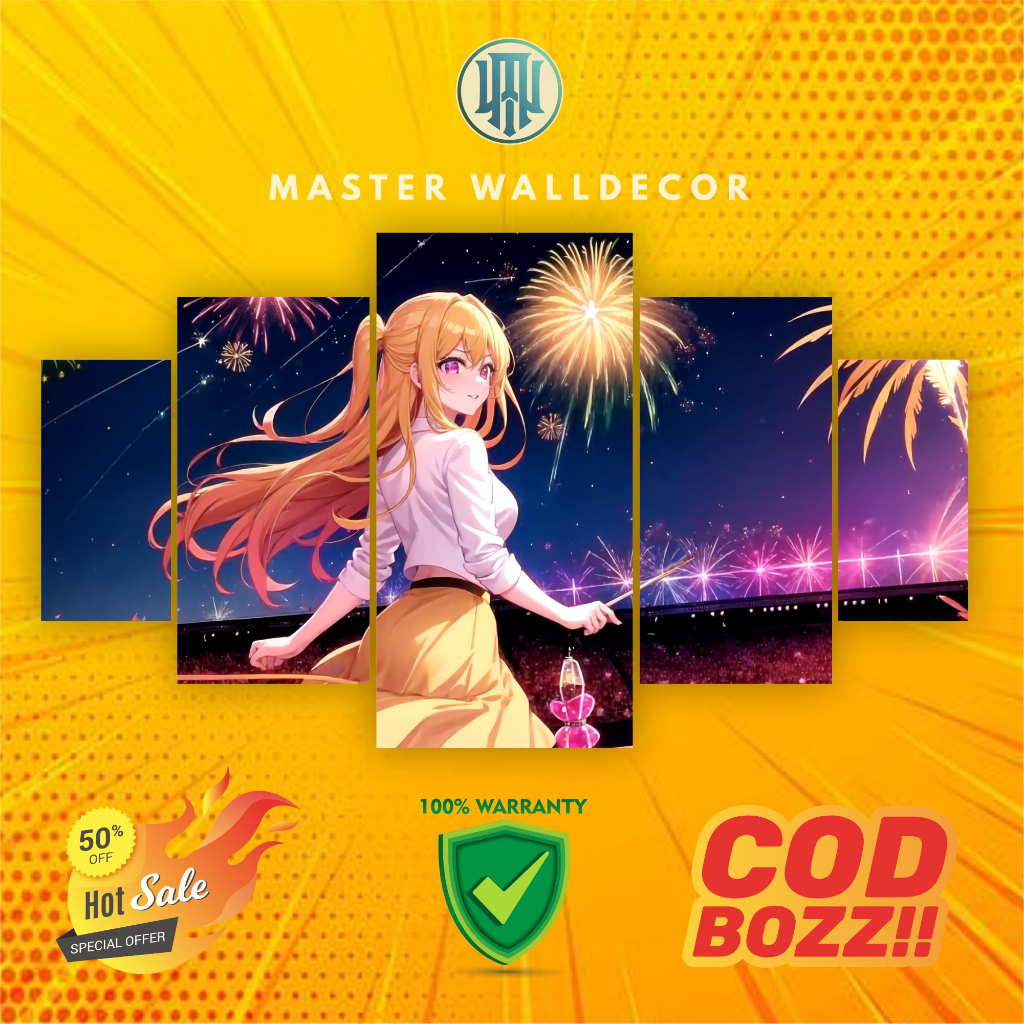 MASTER - Hiasan Dinding Poster Kayu Anime OSHI NO KO 1 Set
