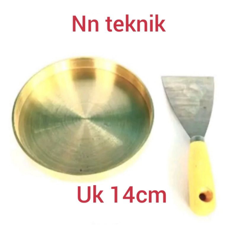 loyang leker kuningan ukuran 14cm