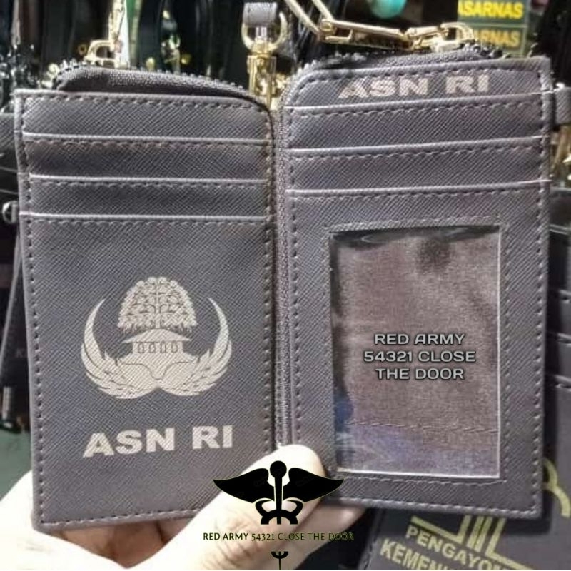 

ID Card Holder Tali Lanyard Name Tag Model Dompet Terbaru Logo ASN RI