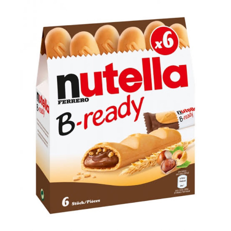 

Nutella B-Ready 1 Box Isi 6 Pcs