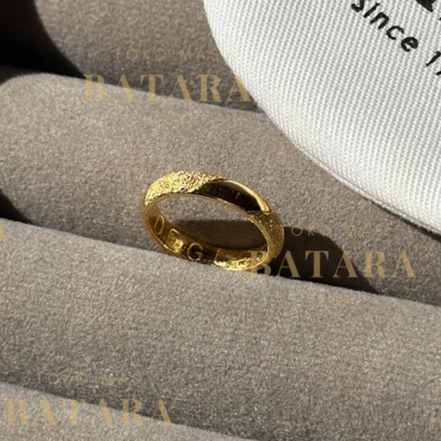 Cincin Nikah Tunangan Kawin Couple Pasangan Emas Tua Asli Kadar 99% / Emas Kadar 97% Custom Handmade