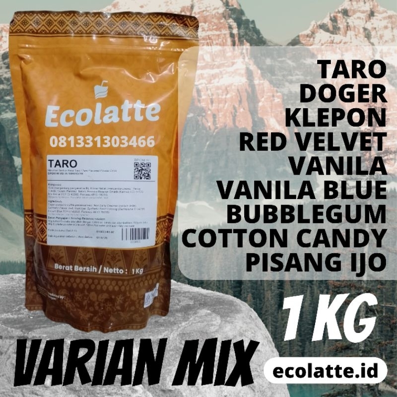 

ECOLATTE MIX 1KG BUBUK MINUMAN KEKINIAN CREAMY