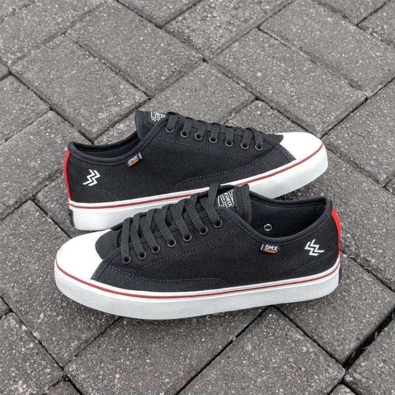 Sepatu Geoff Max Original - Timeless Black White Red | Sepatu Unisex