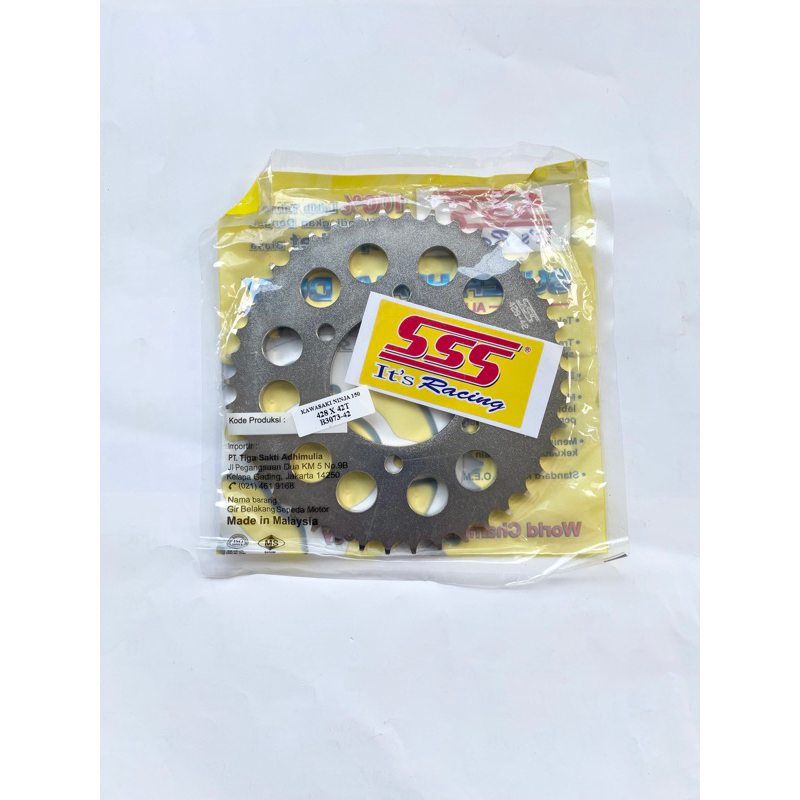 Gear Belakang SSS 428 Ninja 150 R / SS / RR