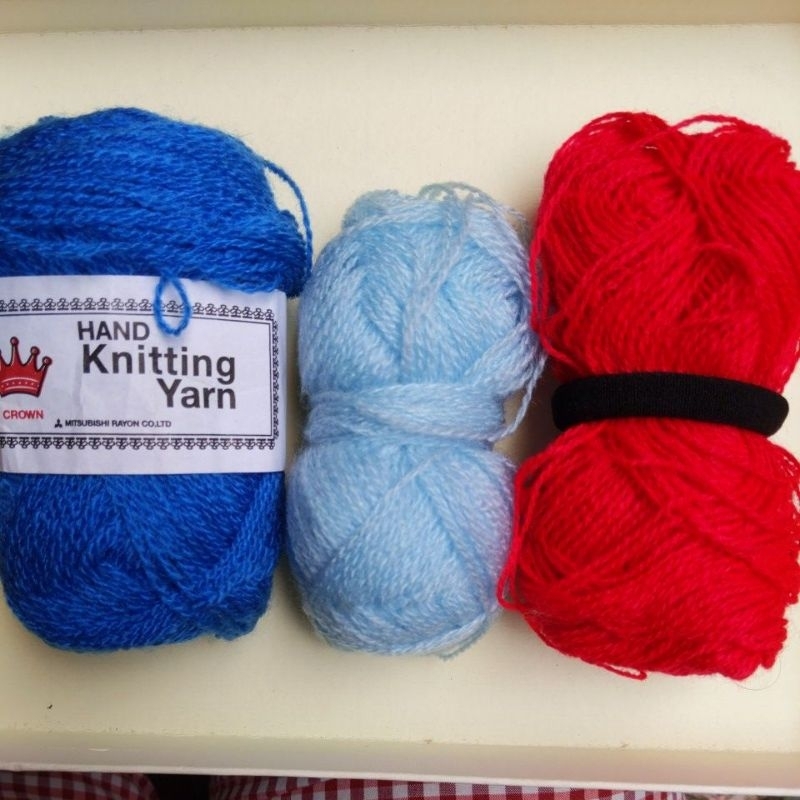 Preloved Benang Wool Besar - Benang Rajut - Benang Kristik (Gulungan Besar / Jumbo) bukan chungky ya