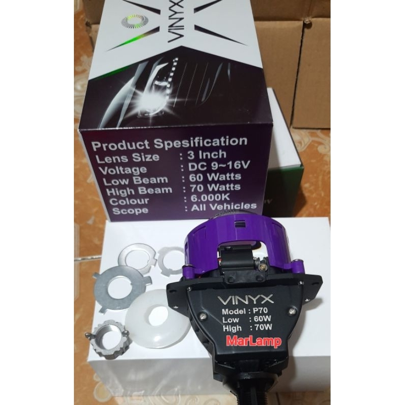 Projie BILED VINYX P70 70Watt 3inch | Projector Projie BiLED VINYX P70 3inch 60/70W SATUAN