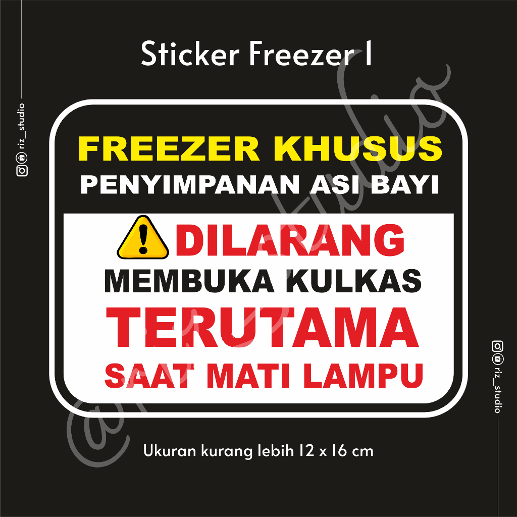 STICKER FREEZER ASI