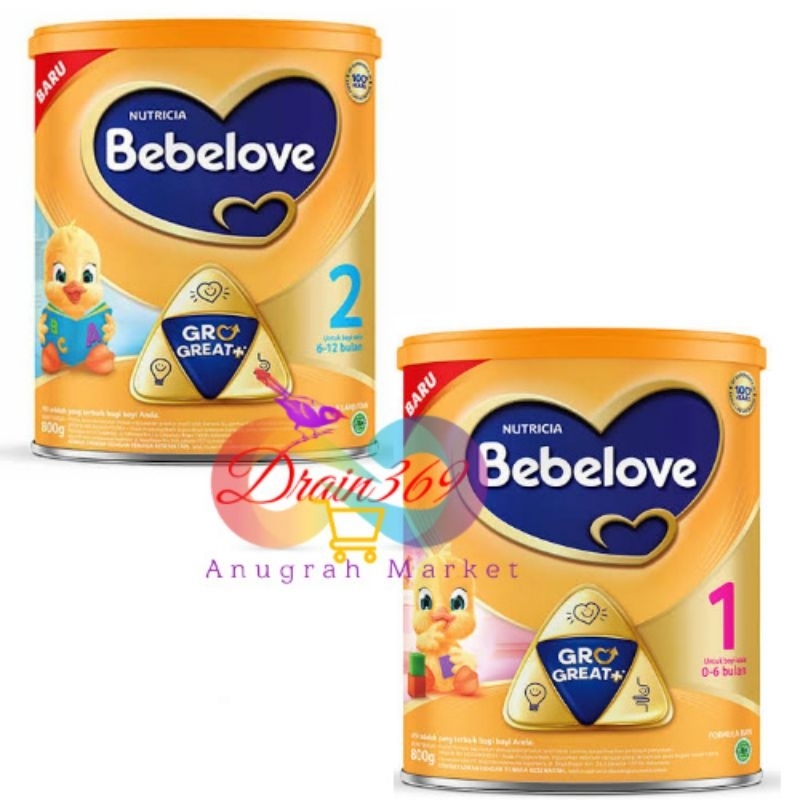 

bebelove 1& 2 800gr
