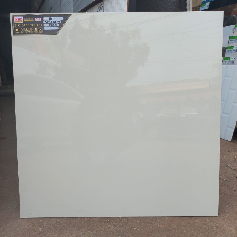 GRANIT KREM POLOS IKAD SEPIA BEIGE 80X80 KW1