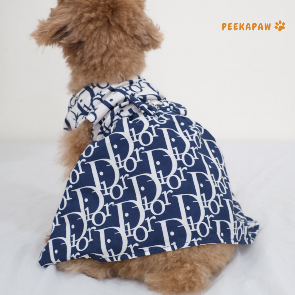 PEEKAPAW - Baju Anjing Dan Kucing Dress Dior
