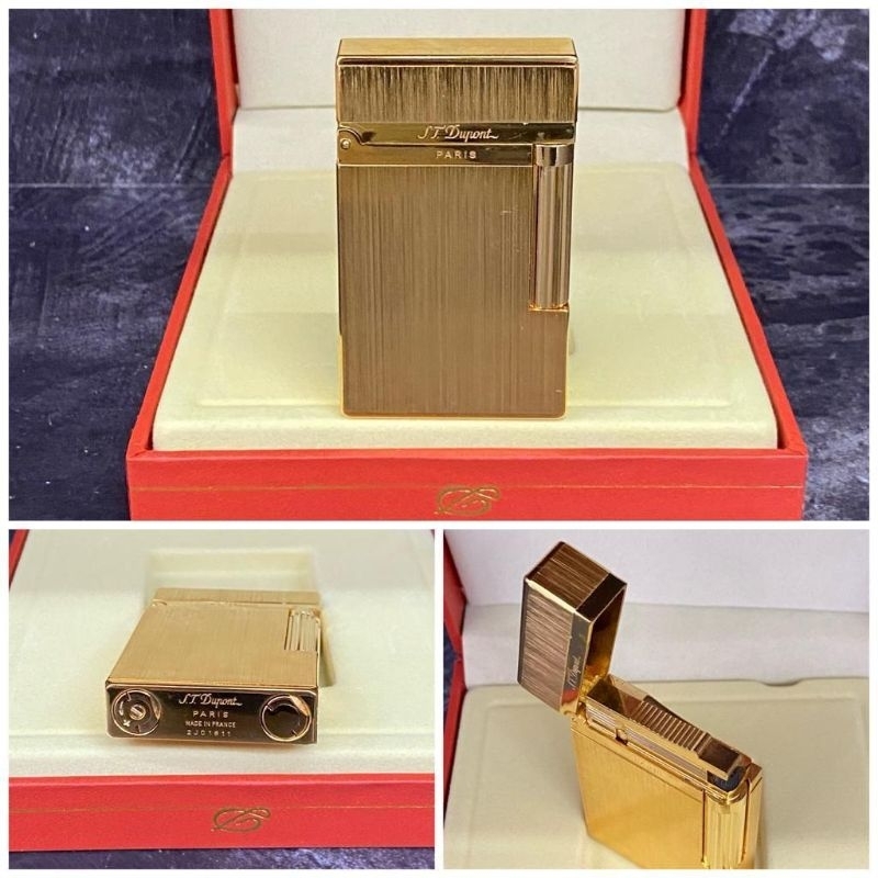 Korek api ST DUPONT LIGHTER - Gold Brass
