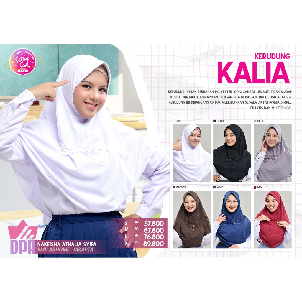 RABBANI -KERUDUNG RABBANI KALIA Jilbab Instan Sekolah Rabbani