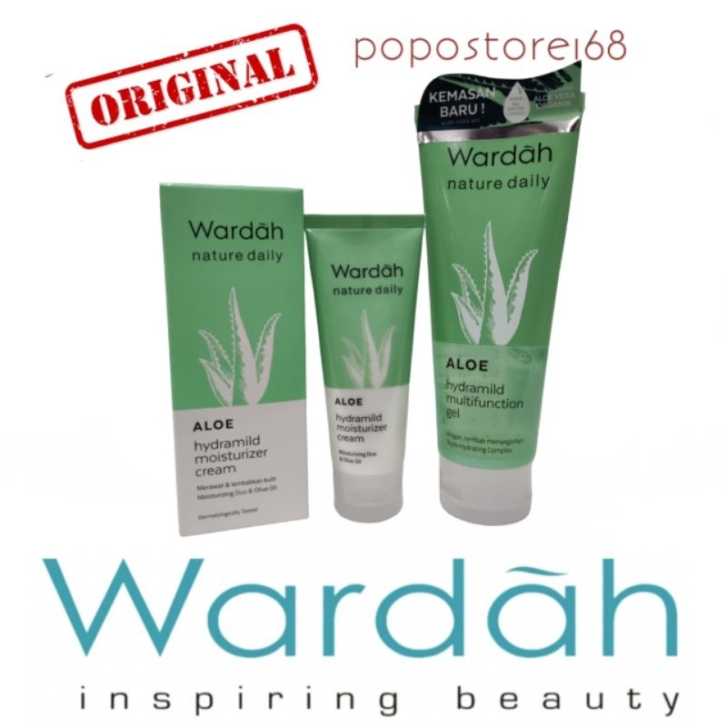 WARDAH ALOE HYDRAMILD MULTIFUNCTION GEL/ MOISTURIZER CREAM |||ALOE VERA WARDAH JELLY/ CREAM/ PELEMBA