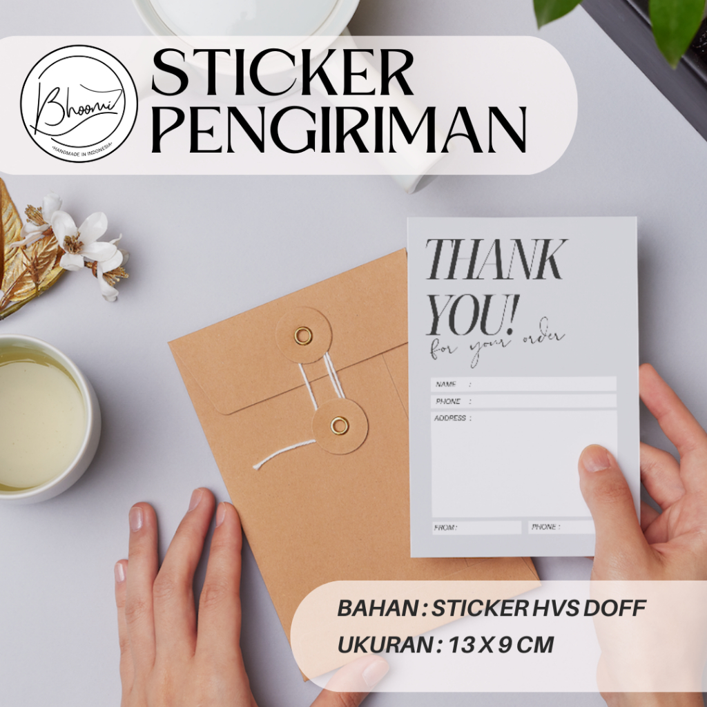 

STICKER PENGIRIMAN AESTHETIC (1 SET ISI 12 PCS) - STICKER LABEL - SHIPPING PENGIRIMAN