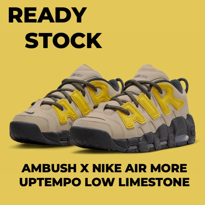 Sneakers Nike Air More Uptempo Low AMBUSH Limestone