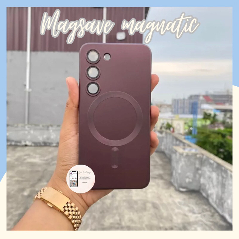 CASE MAGSAVE MAGNETIC MAROON SAMSUNG S23 S23 PLUS S23 ULTRA S22 ULTRA S21 ULTRA S21 FE