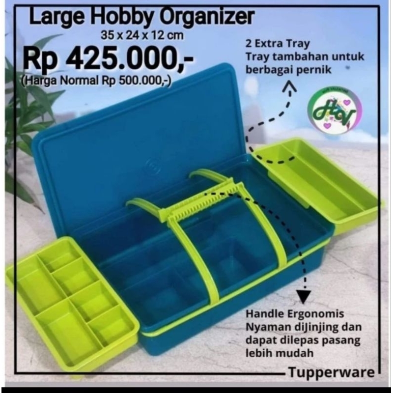 Tupperware kotak penyimpanan wadah large organizer