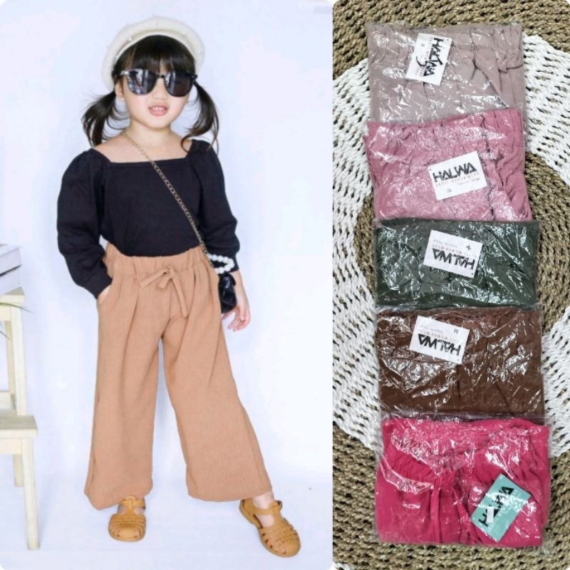 Kulot crincle anak//celana anak//kulot crincle