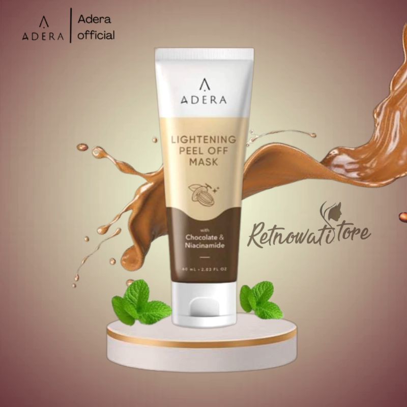 ADERA Lightening Peel Off Mask Masker Wajah Penghilang Flek Hitam Membandel