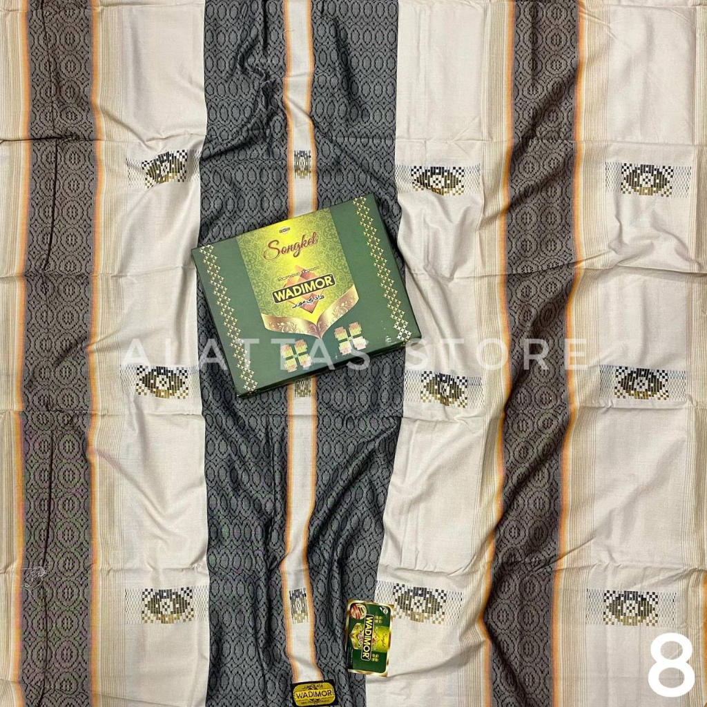 TERBARU Sarung Wadimor SONGKET SERI PUTIH