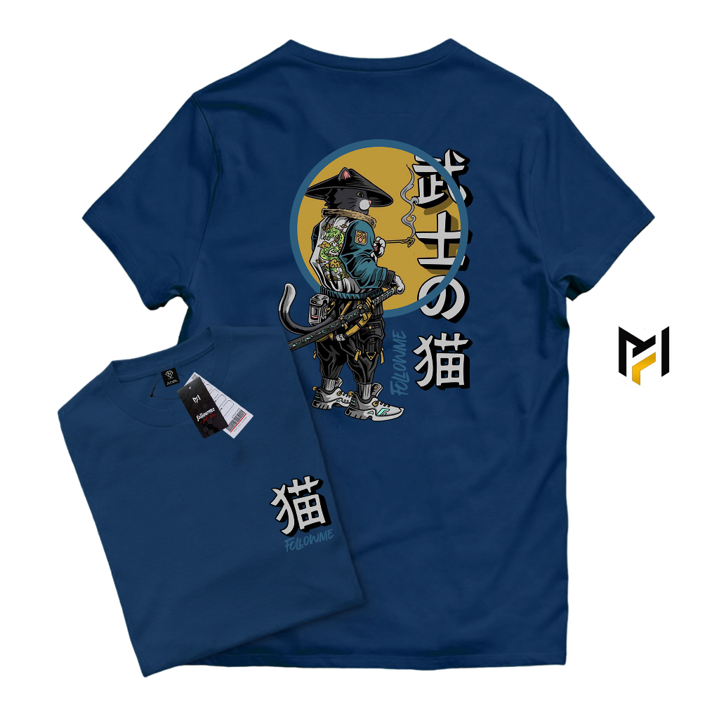 Followme - Tshirt Kaos Keren Lengan Pendek Samurai Fm Unisex