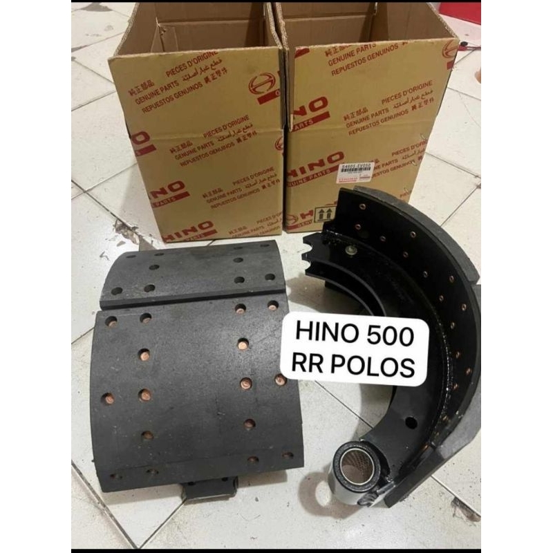 SEPATU REM BELAKANG HINO 500 MODEL POLOS S4605-EV050 OEM HARGA PER PCS