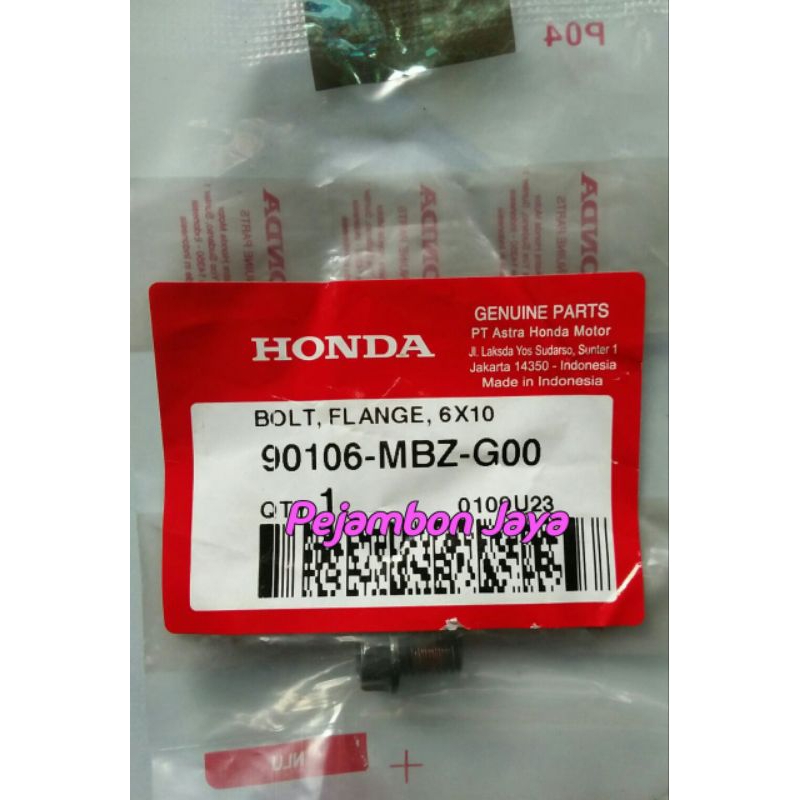 90106MBZG00 BOLT FLANGE 6X10