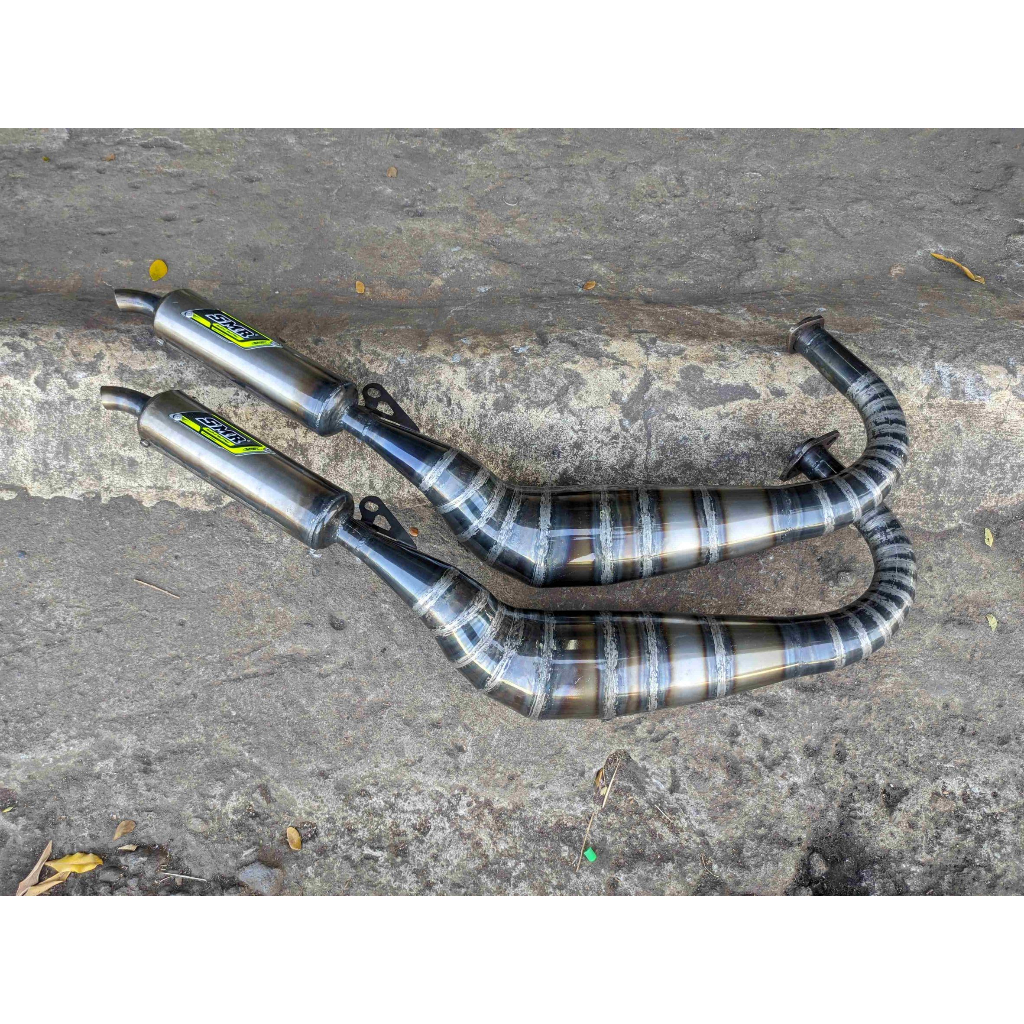 Knalpot Kolong Super Pro 91 CRG RX-King SMR Jogja Full Plat Karat