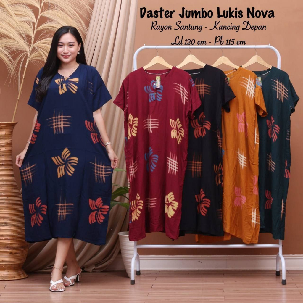 GROSIR DASTER JUMBO LD 120 BUSUI KANCING DEPAN