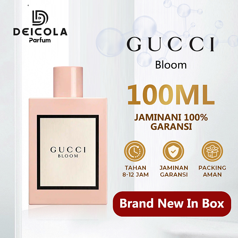 Gucci Bloom EDP 100ml Parfum Wanita Vanilla Tahan Lama 24 Jam Bunga Fresh Marina Vanila Original 100