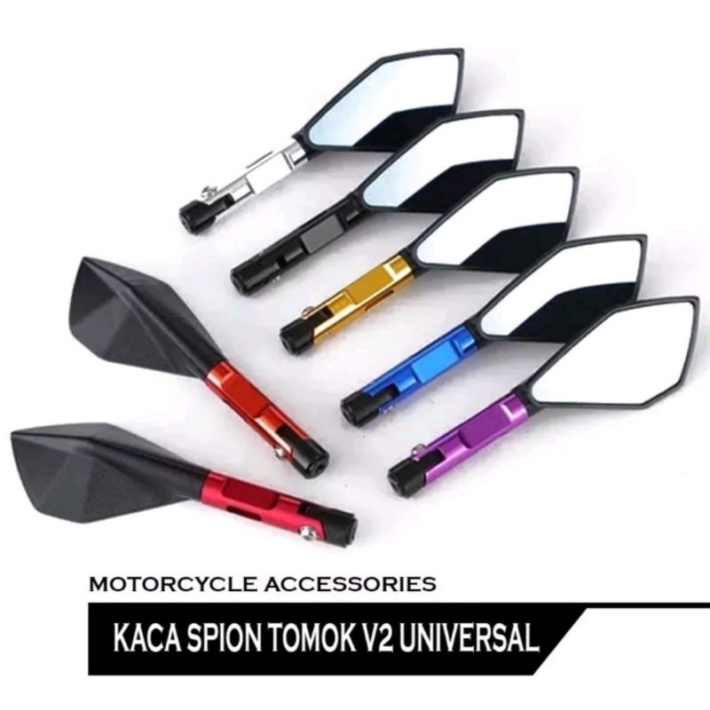 SPION TOMOK V2 kaca biru CR7 spion universal spion Yamaha spion Suzuki spion Honda
