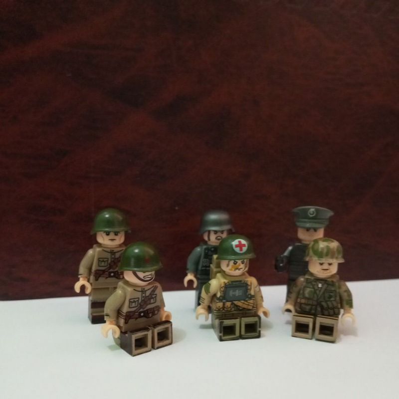Lego minifigure WW2 Jerman Rusia Amerika medic