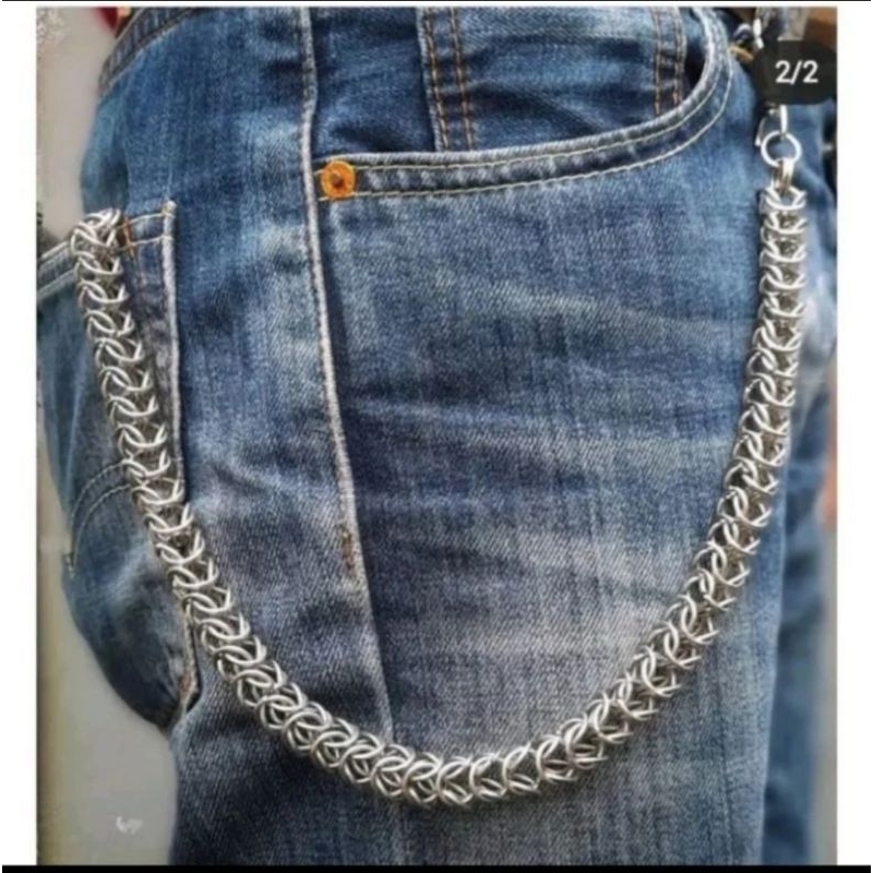 RANTAI DOPET PRIA STAINLESS STEEL / RANTAI DOMPET TERMURAH ANTI KARAT DAN KEREN