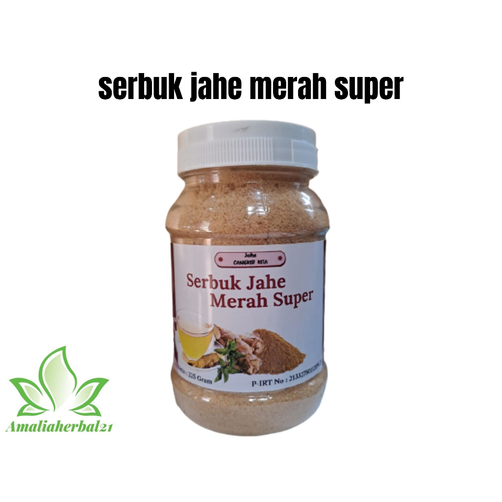 

Jahe Cangkir Kita Serbuk Jahe Merah Super | Jahe Merah Serbuk Asli 225 Gram